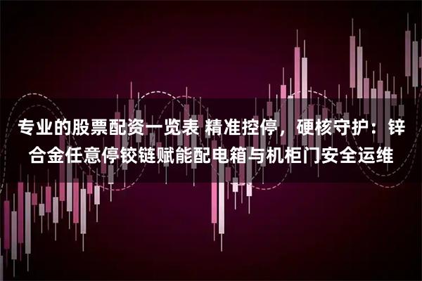 专业的股票配资一览表 精准控停，硬核守护：锌合金任意停铰链赋能配电箱与机柜门安全运维
